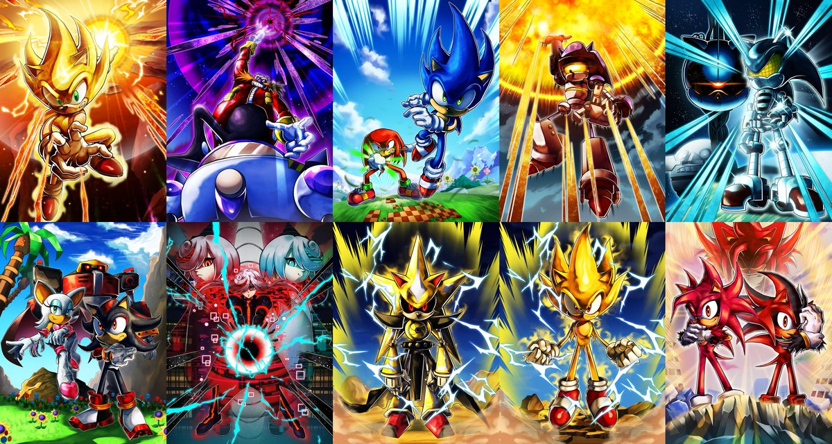 Racodyyy's tweet photo. For now, these are all the Sonic x Dokkan Battle illustrations that I've made!!! https://t.co/VsYH9ctRLk