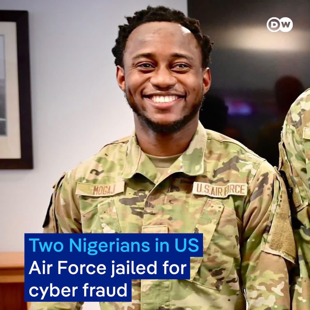kateEvansmb's tweet photo. Two Nigerians serving in the US Air Force have been sentenced to prison for their roles in an international cyber fraud Chijioke Timothy Odimegwu was sentenced to 111 months in a federal prison, and Harafat Mogaji was sentenced to 78 months.Check comment below #fraud #naija #usa https://t.co/6dFpqQZrW0