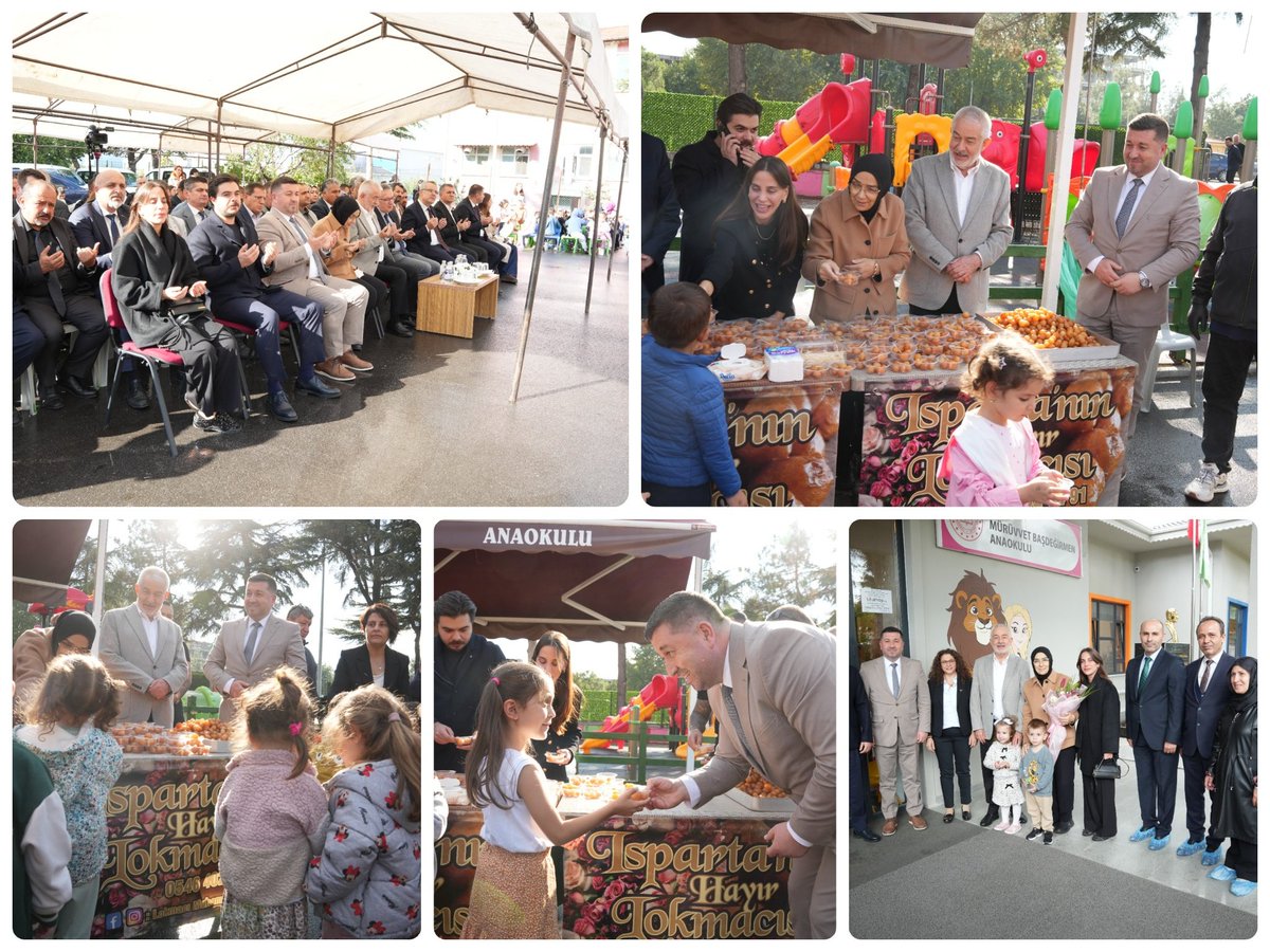 ispartamem's tweet photo. 📌 Mürüvvet Başdeğirmen Vefatının Yıl Dönümünde Dualarla Anıldı

🕊️ Mürüvvet Başdeğirmen Anaokulunda, merhume Mürüvvet BAŞDEĞİRMEN’in vefatının yıl dönümü dolayısıyla anma programı gerçekleştirildi.

🤲 Kur’an-ı Kerim tilavetiyle başlayan programda merhume Mürüvvet BAŞDEĞİRMEN için dualar edildi. Programın ardından katılımcılara lokma ikramında bulunuldu.

🌿 Programa; Vali Yardımcısı Sayın Hasan Hüseyin VURAL, Vali Yardımcısı Sayın Yüksel TOPAL, Isparta Belediye Başkanı Sayın Şükrü BAŞDEĞİRMEN ve eşi Sayın Şadiye BAŞDEĞİRMEN, İl Millî Eğitim Müdürümüz Recai OCAK ile davetliler katıldı.

🏫 Merhume Mürüvvet BAŞDEĞİRMEN’in adının yaşatıldığı anaokulunda gerçekleştirilen programda, hatırası bir kez daha dualarla yâd edildi.

💐 Merhume Mürüvvet BAŞDEĞİRMEN’e Allah’tan rahmet; ailesine, yakınlarına ve sevenlerine tekrardan sabır ve başsağlığı dileriz.
@tcmeb 
@Yusuf__Tekin 
@ISPARTAVALILIK 
@Abdullah_Erin47 
@recai_ocak