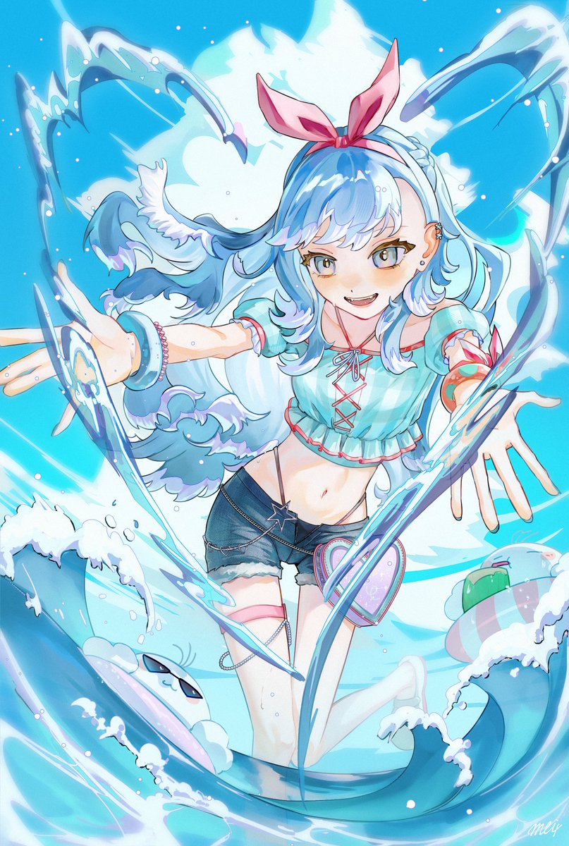 414_Mei4's tweet photo. Haiya so cute😙🩵
#AeruSeni https://t.co/U4RC1smknt