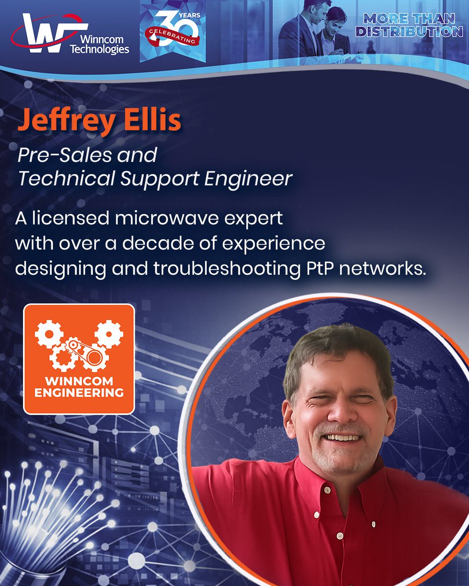 WinncomTech's tweet photo. 🔧 Engineering Spotlight: Jeffrey Ellis
Meet Winncom’s expert in Licensed PtP network design &amp; troubleshooting, helping deliver reliable, high-performance connectivity.
Learn how our Engineering team can support your next project: engineering@winncom.com
#WinncomEngineering #PtP https://t.co/1SAd2RFLGc