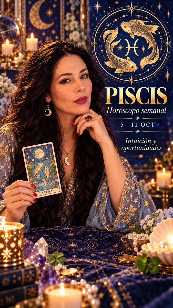 MarisaTarot's tweet photo. PISCIS Horóscopo semanal del 5 al 11 de octubre
Tu intuición estará muy activa y puede ayudarte a reconocer nuevas oportunidades. ✨
🎥 Lectura completa: https://t.co/v2k9JA9Osr
#Piscis #HechizosYTarotDeMedianoche https://t.co/D9q24fHvV6