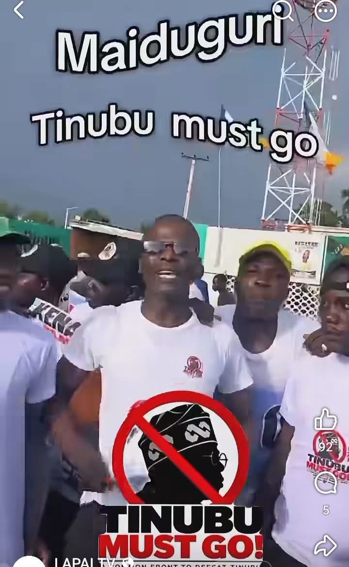 spoiltkid's tweet photo. Heavy Tinubu Must Go' Protest Ongoing in Borno State https://t.co/NoBzxLNkwL