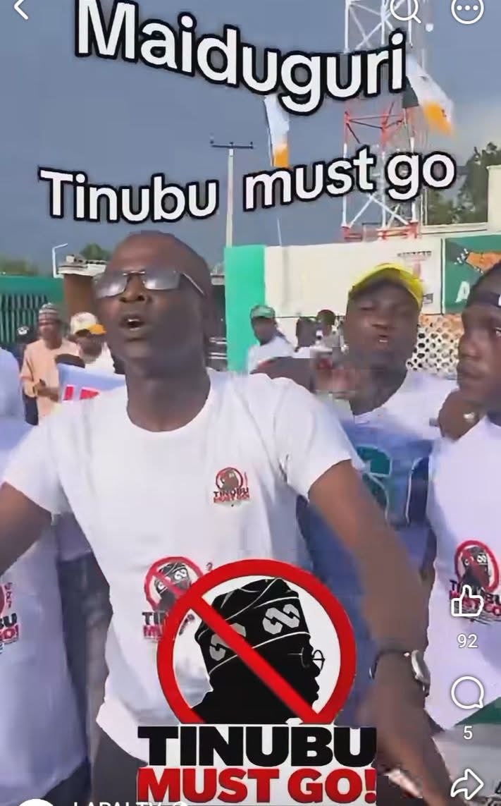 spoiltkid's tweet photo. Heavy Tinubu Must Go' Protest Ongoing in Borno State https://t.co/NoBzxLNkwL