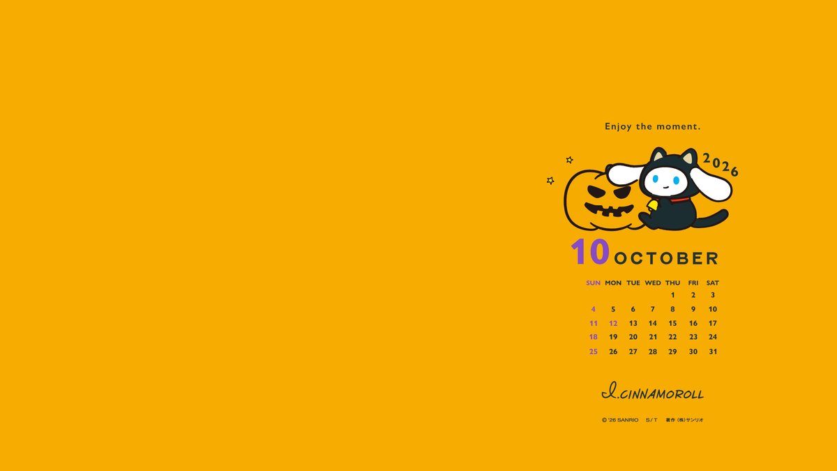 i_cn_official's tweet photo. 10月のカレンダーができたよ🎃🐈‍⬛
今月も、もっと自分をあいしな？🤍

#アイシナcalendar https://t.co/HGgLhDPsLk