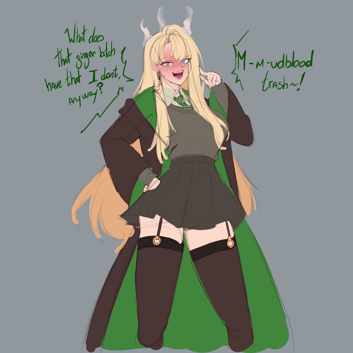 Bas7ardorck's tweet photo. Wip #malfoid i just wake and all my feed was she xd https://t.co/Hj7kxwRHvy