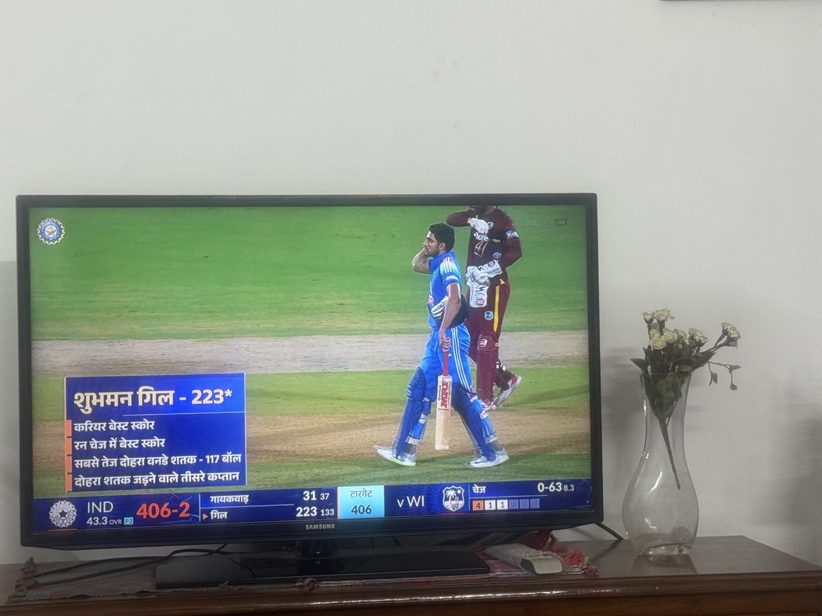 AnilksharmaK's tweet photo. I predicted it right that 200 is loading, it was for @ImRo45 but @ShubmanGill read my msg. Well done Ro for ur 35/100 +12000 runs &amp; Gill for fastest 200 /117 balls in successful run chase 1st time >400. Many records broken, 5x100s, both teams 1st time scoring >400 &amp; Gill.#Njoy👏🏻 https://t.co/gi5hGbX30P