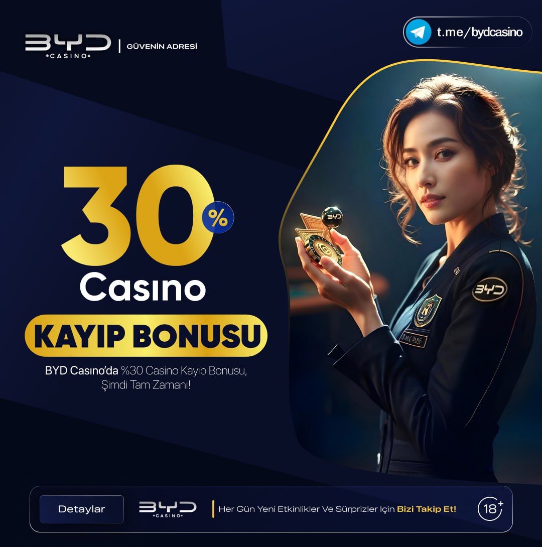 bydgundem's tweet photo. %30 CASINO KAYIP BONUSU

❓ Kaybın mı var? BYD CASİNO seni yarı yolda bırakmaz!
Kayıplarına anında %30’a varan iade!
https://t.co/oVebxO5mie https://t.co/Ma6Xsa3EDI