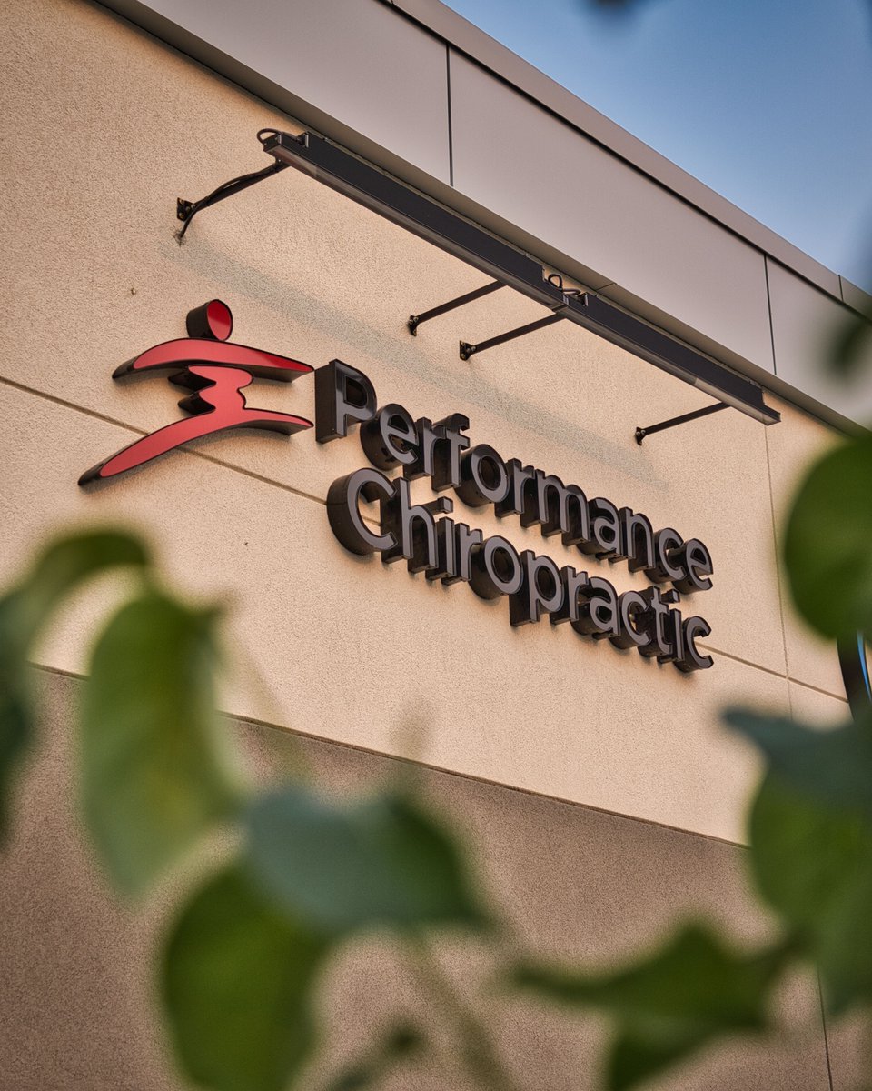 electrasign's tweet photo. Good signage doesn't need to shout. Performance Chiropractic's red and black channel letters at 1500 Dakota St. keep things clean and easy to spot.

#WinnipegSigns #ChannelLetters https://t.co/Ca8S4lwILj