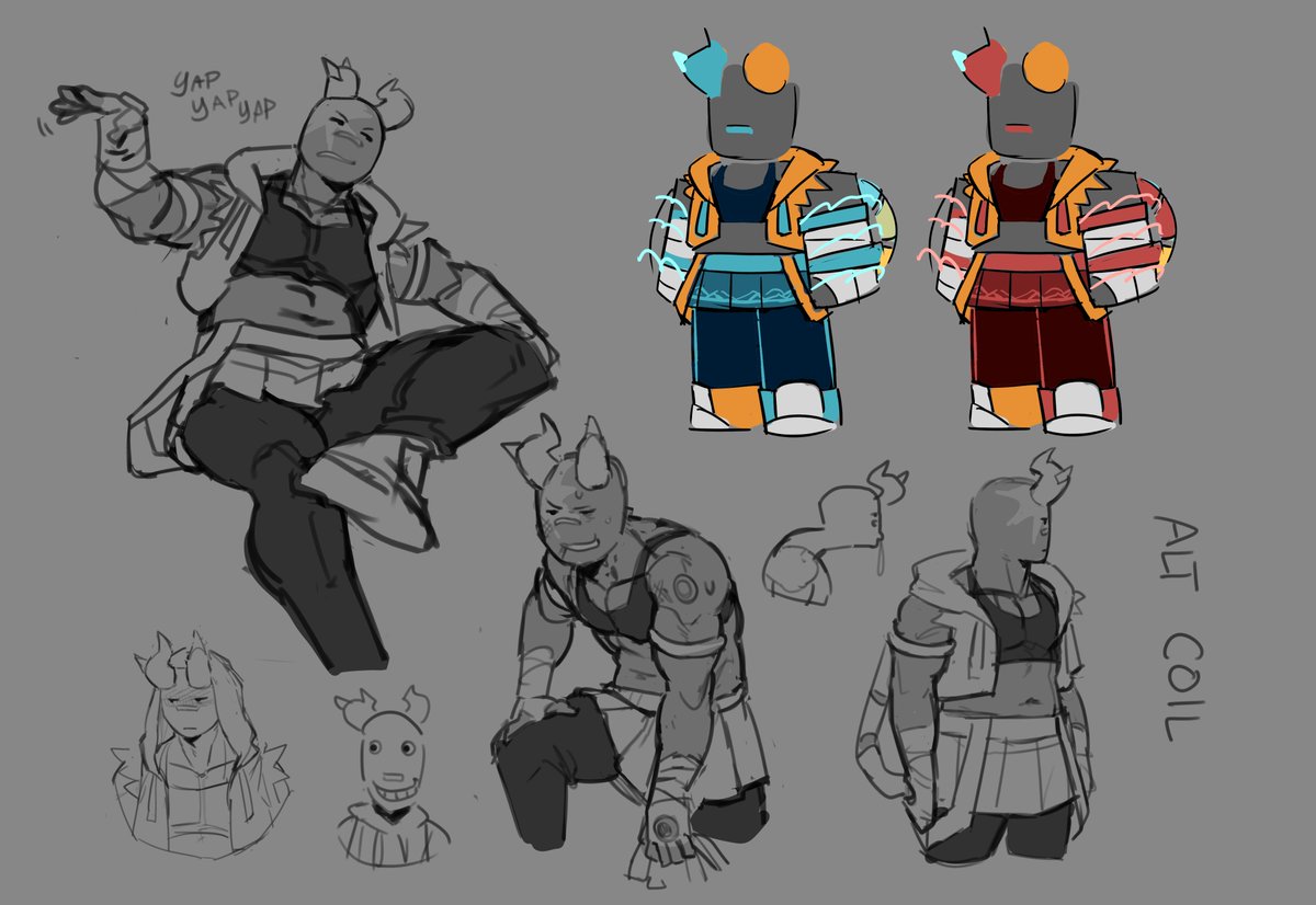 _KATastroph1c_'s tweet photo. Alt skin references! Plus sum doodles I made with them #phighting https://t.co/BlhluZZ69X