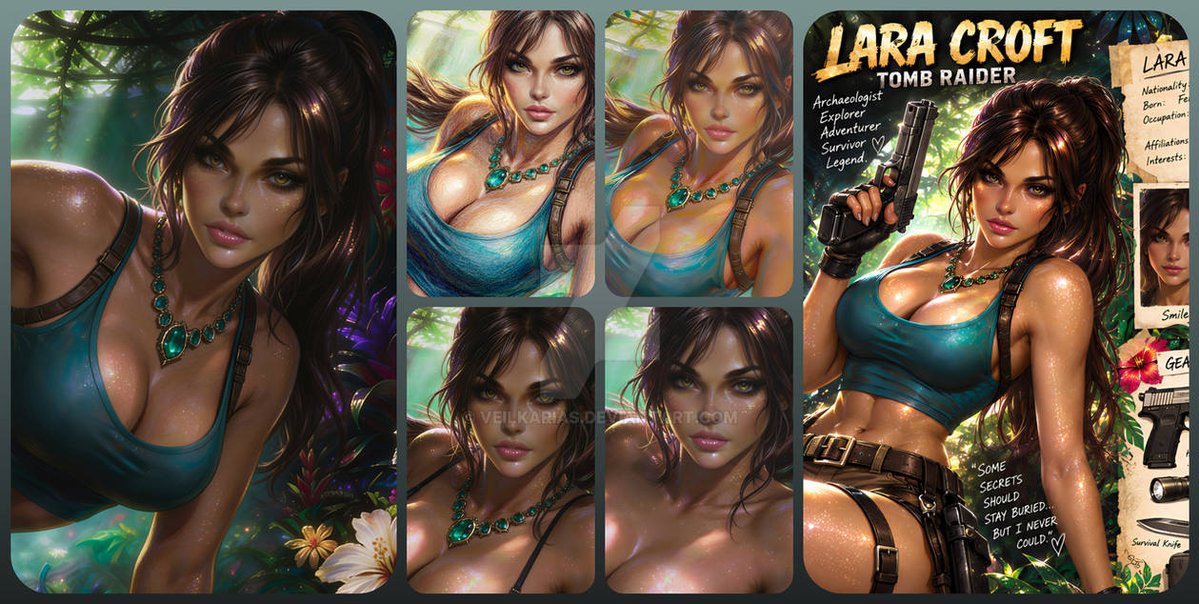 Veilkarias's tweet photo. 🌿🏹 ᴠɪʀɪᴅɪᴀɴ ʙʟᴏᴏᴍ - ʟᴀʀ��� ᴄʀᴏꜰᴛ 🏹🌿
Fan Art. See Bio. 
#LaraCroft #TombRaider #DigitalArt #PinupArt https://t.co/MIZXbQsx9h