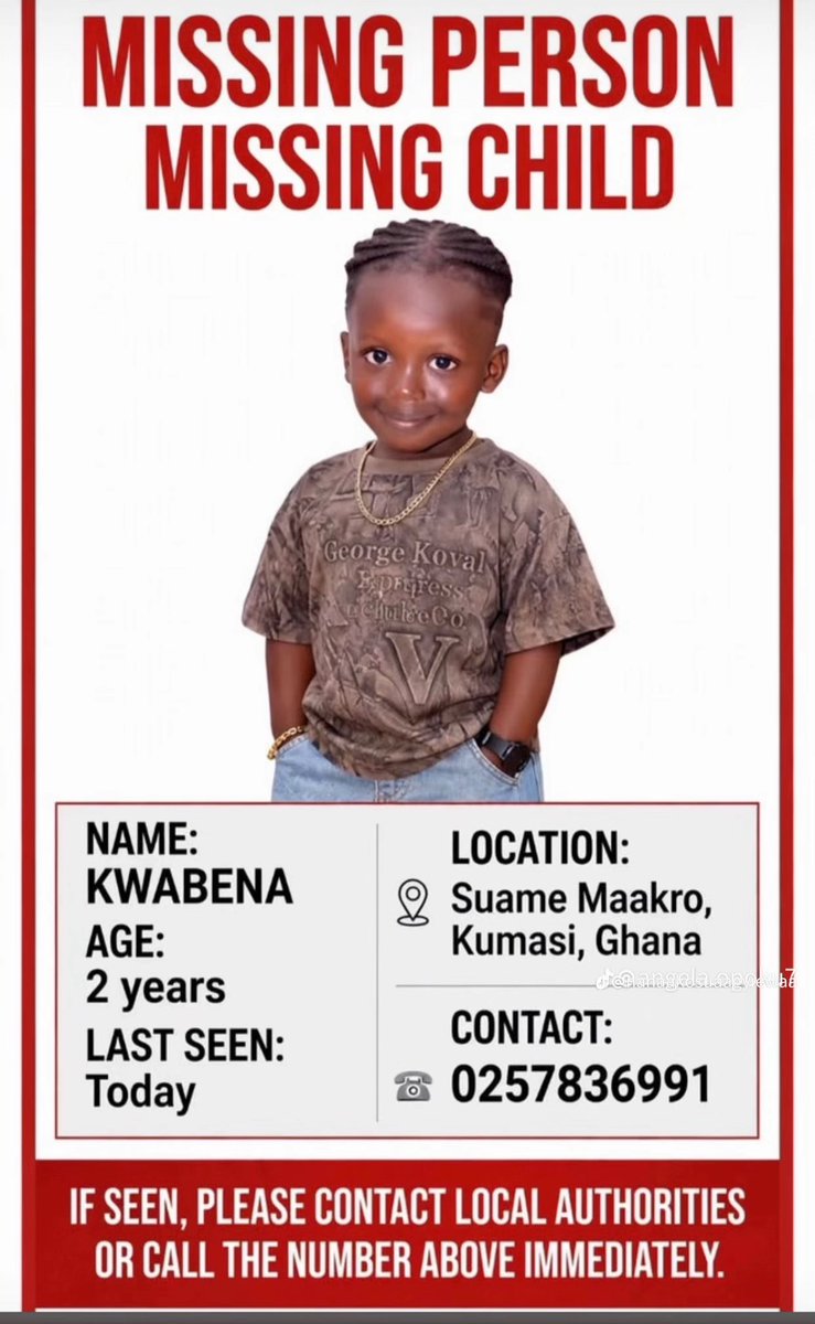 Nanaezze's tweet photo. Never think this can’t happen to you or anyone close to you

Let’s find him 🙏 https://t.co/eDZInNDKQe