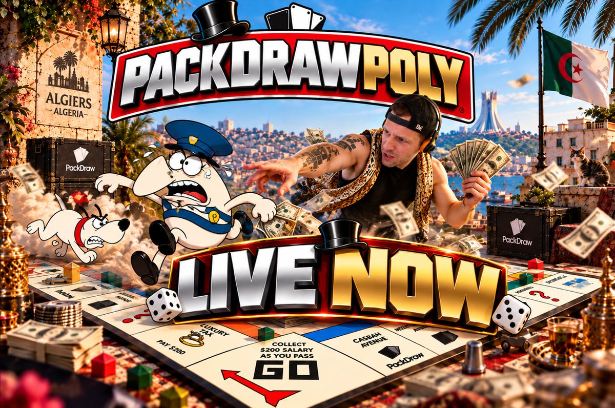 lightarewards's tweet photo. 🔴🎩🎲 PACKDRAWPOLY #2 IS LIVE NOW!
ROUND 2 STARTS NOW. 🔥

💰 Big money up for grabs
😂 More chaos, more laughs &amp; more crazy moments!
📦 w/ @PackDraw
🤖 W ROBOTO
🟢 LIVE NOW: https://t.co/W2X0QJnbUu

GET IN HERE! 👀🔥

LIKE + RT! https://t.co/oN6X1Cu8nv