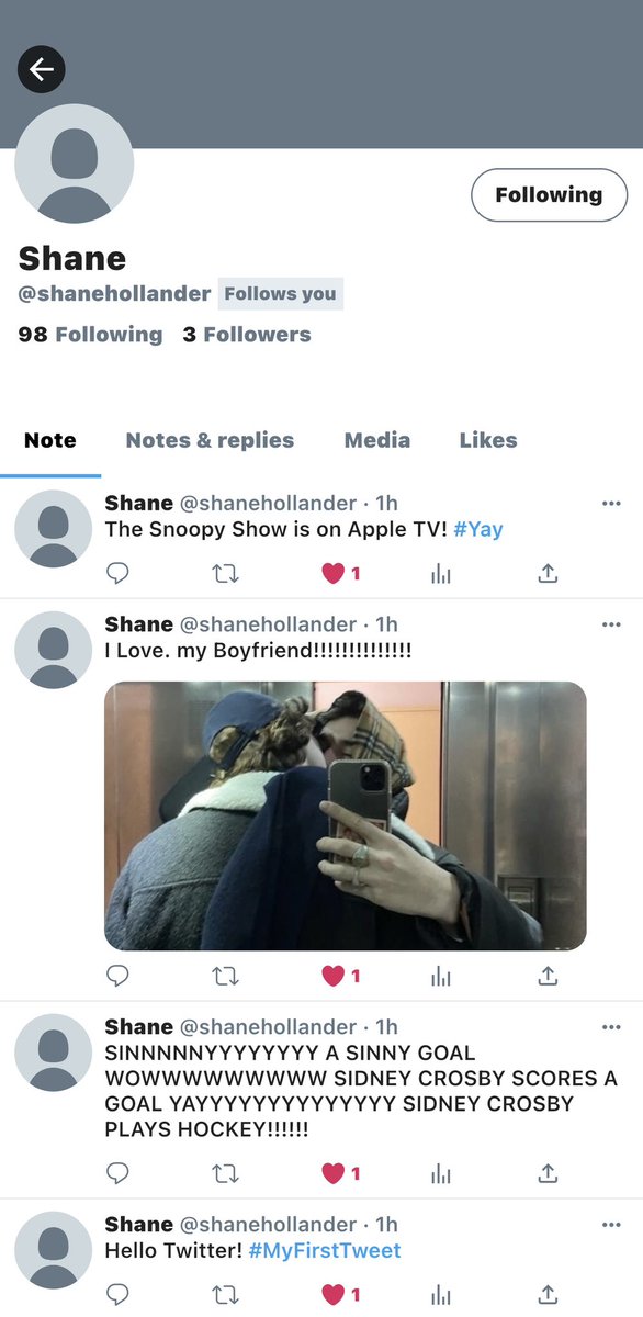 mysweetbuny's tweet photo. Chronically offline Shane uses Twitter https://t.co/tAbKUtE9ck