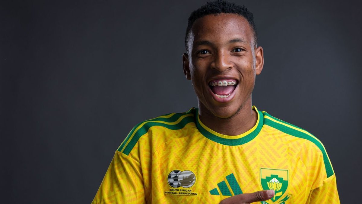 OptaJabu's tweet photo. 2 - Relebohile Mofokeng is the sixth player in Bafana Bafana's history to score a first half brace in an AFCON qualifier, but the first since Teboho Mokoena in October 2024 (v Congo). Irony. https://t.co/6741nAqNof