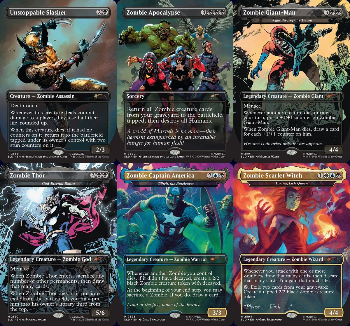 HoteiGames's tweet photo. • Secret Lair x Marvel: Zombies https://t.co/pwh610leoY