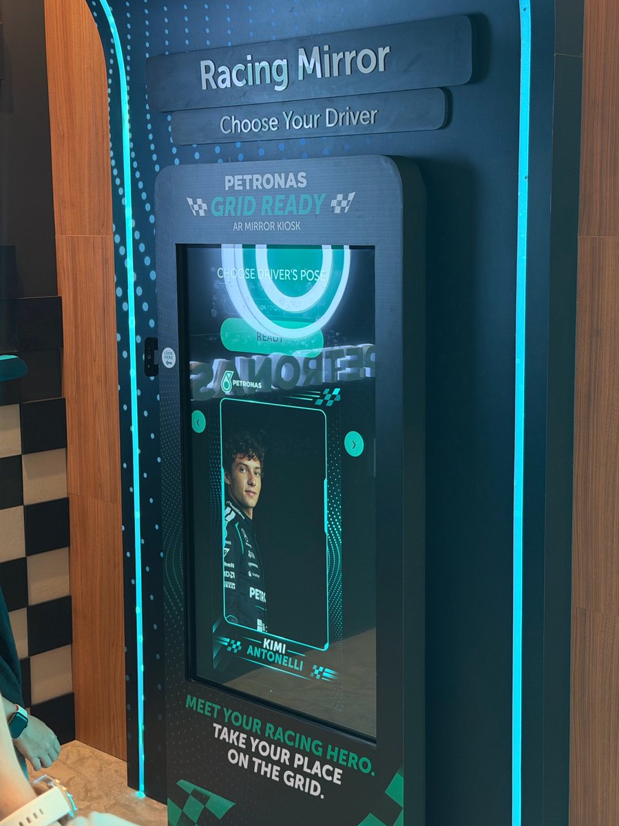 seungmoeyes's tweet photo. btw if yall didnt know about this, mercedes has a free photoism-ish photobooth at suria klcc level 3 beside petronas shop!! you can select your driver, choose the driver's pose, take the pic, then key in your email and they will send you the softcopy!! https://t.co/9XEezFfzXf