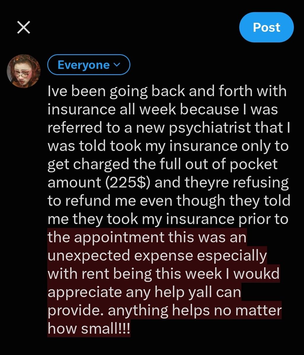 nyxeIodeonXD's tweet photo. CF REQUEST PLS READ 
goal is 225$ 
I picked up extra hours this week and extra gigs this weekend but work for tips so I dont know how much ill make and I was really blindsided by this so I would really appreciate the help :(( 

v: nyxelodeon
cshapp: nyxelodeonXD https://t.co/2SamBo8mwG