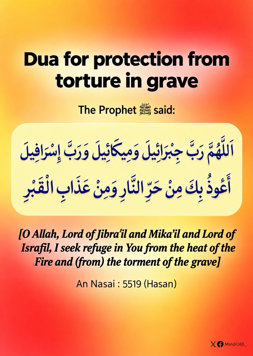 Mahdii365_'s tweet photo. Du'a for protection from torture in grave: https://t.co/tAhk23SIFr