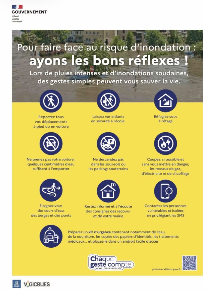 meteofrance's tweet photo. ⚠️ Épisode méditerranéen exceptionnel en cours ce mercredi dans plusieurs départements du Sud-Est.

On a déjà relevé 337,6 mm à Saint-Hippolyte-du-Fort (Gard), soit 61 jours de pluie.

🚗 Ne vous engagez pas sur une route ou un pont immergé ! 

👉 https://t.co/f9Ug6c0xQw https://t.co/Rh3Qe4o8Qd