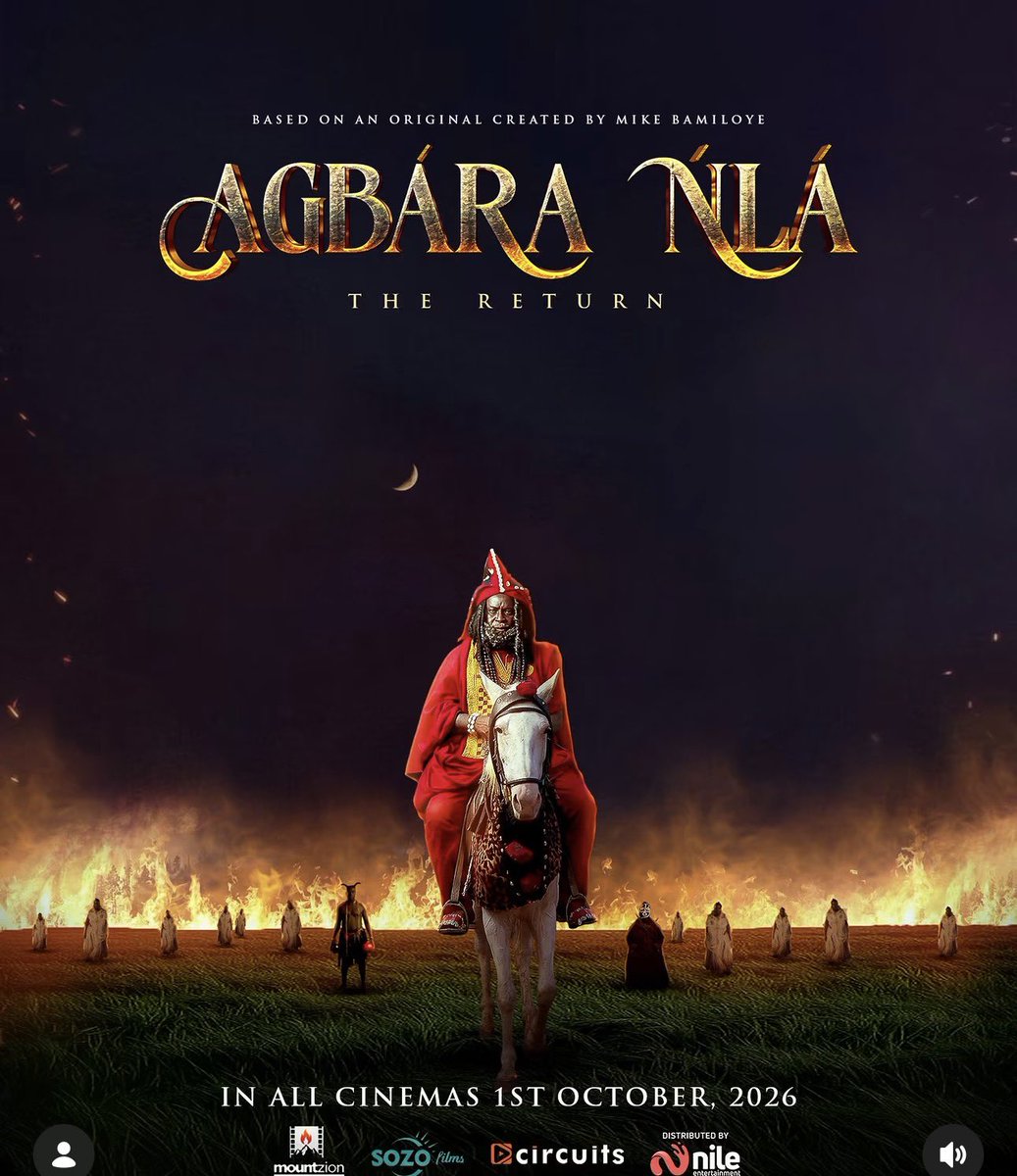 The_BoluTife's tweet photo. Christian Twitter, I hope we’re all storming the cinemas from October 1st to watch AGBARA NLA: The Return by Mount Zion Film🔥

Please, let’s turn up for our own! Let’s shut down all cinemas nationwide‼️

Kindly retweet! 🙏🏾 https://t.co/fnKHtWhaSK