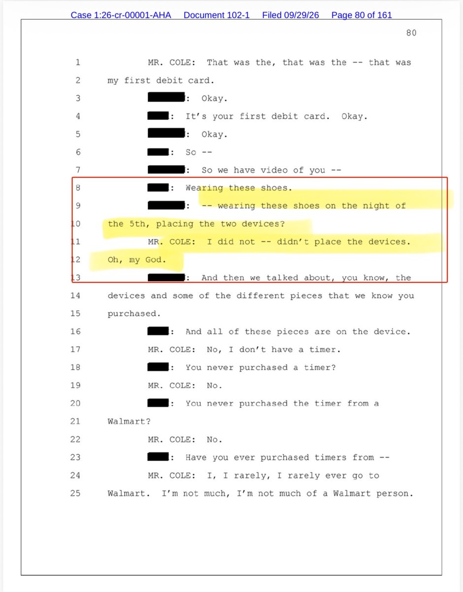 thevivafrei's tweet photo. I am reading through Brian Cole Jr.’s “confession”.

I thought it was going to be bad for the FBI.

It’s beyond bad. It’s literally your wildest nightmares.

Straight out of House of Cards-level abuse.

The worst scene you can imagine of FBI corruption on steroids. A caricature of the Hollywood villainizing of FBI/federal abuse.

I can’t even reduce the number of highlights to show how disgusting this is.

This is the worst thing I’ve ever seen in my life.

And this is what the FBI is relying on for the so “confession”.