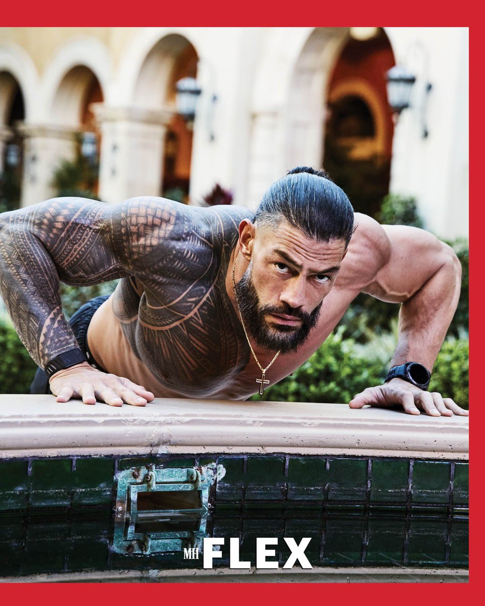 RomanReignsNet's tweet photo. Your Tribal Chief has officially graced the cover of Men’s Health Magazine. 👑🔥

And respectfully… this cover is EVERYTHING. 😮‍💨 Whew, they knew exactly what they were doing with this one. And yes… this cover deserves to be acknowledged. 👀🔥

(@WWERomanReigns)

#RomanReigns #MensHealth #TribalChief #WWE
