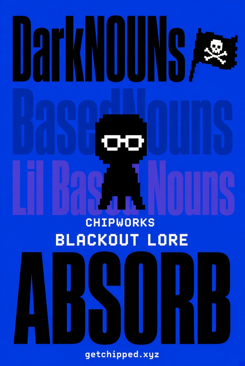DarkKryptoKat's tweet photo. Color drowned. 🟦🟦🟦🟦

1,001 walked out of the wreckage black. ⬛️⬛️⬛️⬛️
DarkNOUNs aren’t a palette swap. They’re the ones that stayed when the auction never stopped and the light went cheap. 
Blackout hits different. ⌐⬛-⬛
#DarkNOUNs https://t.co/nTewSM5Oh5