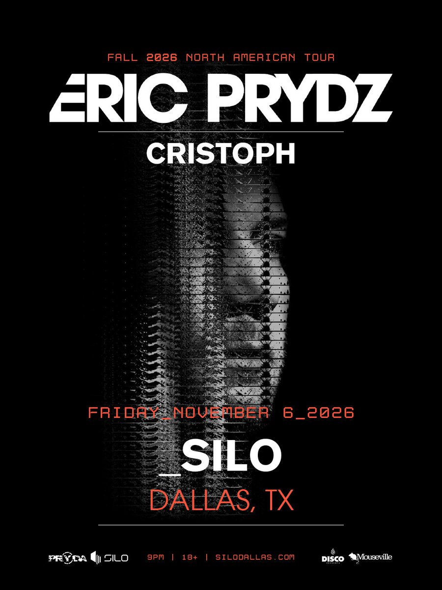 SiloDallas's tweet photo. SUPPORT ANNOUNCE: @Cristophmusic joins @ericprydz at SILO Dallas on Fri, November 6th 💥

🎟→ https://t.co/hqHHBLOygd https://t.co/avzwr2DwCu