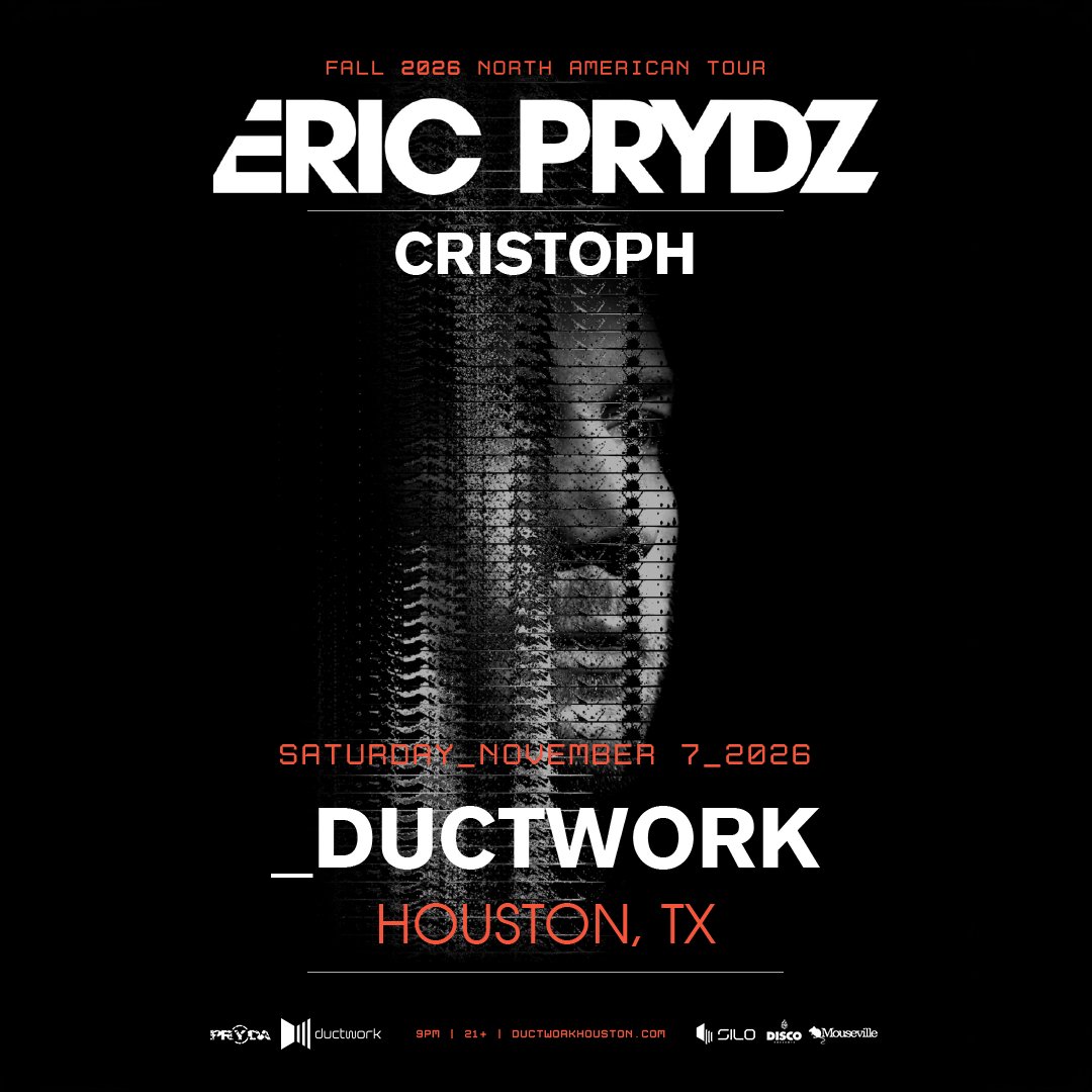 ductworkhouston's tweet photo. SUPPORT ANNOUNCE: @Cristophmusic joins @ericprydz  at Ductwork Houston on Sat, November 7th 💥

🎟→ https://t.co/WfJDKbVfgq https://t.co/G6pjipviAr