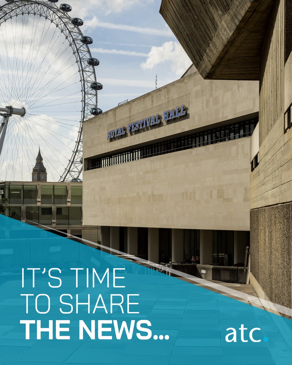 atcommunication's tweet photo. 🎉 ATC has been named a preferred AV supplier for commercial events at @southbankcentre 

Four distinctive spaces. A partnership built over years. We’re proud to be part of what’s next.

Follow ATC for updates! 🙌

#SouthbankCentre #EventProduction #AVHire https://t.co/MFfEtWoLV6
