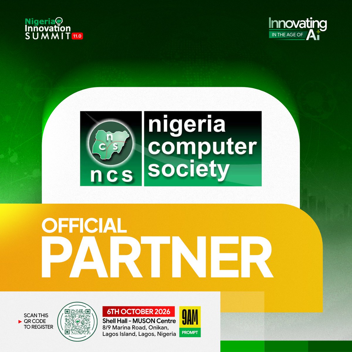 ngInnovations's tweet photo. Big news!  @NigeriaComputer is joining #NIS2026!

Their participation adds an important professional and industry perspective to conversations around AI.

Let’s connect, collaborate and shape the future of technology together!

Register: https://t.co/10OHSjEqOg https://t.co/kiAsoBSgk3