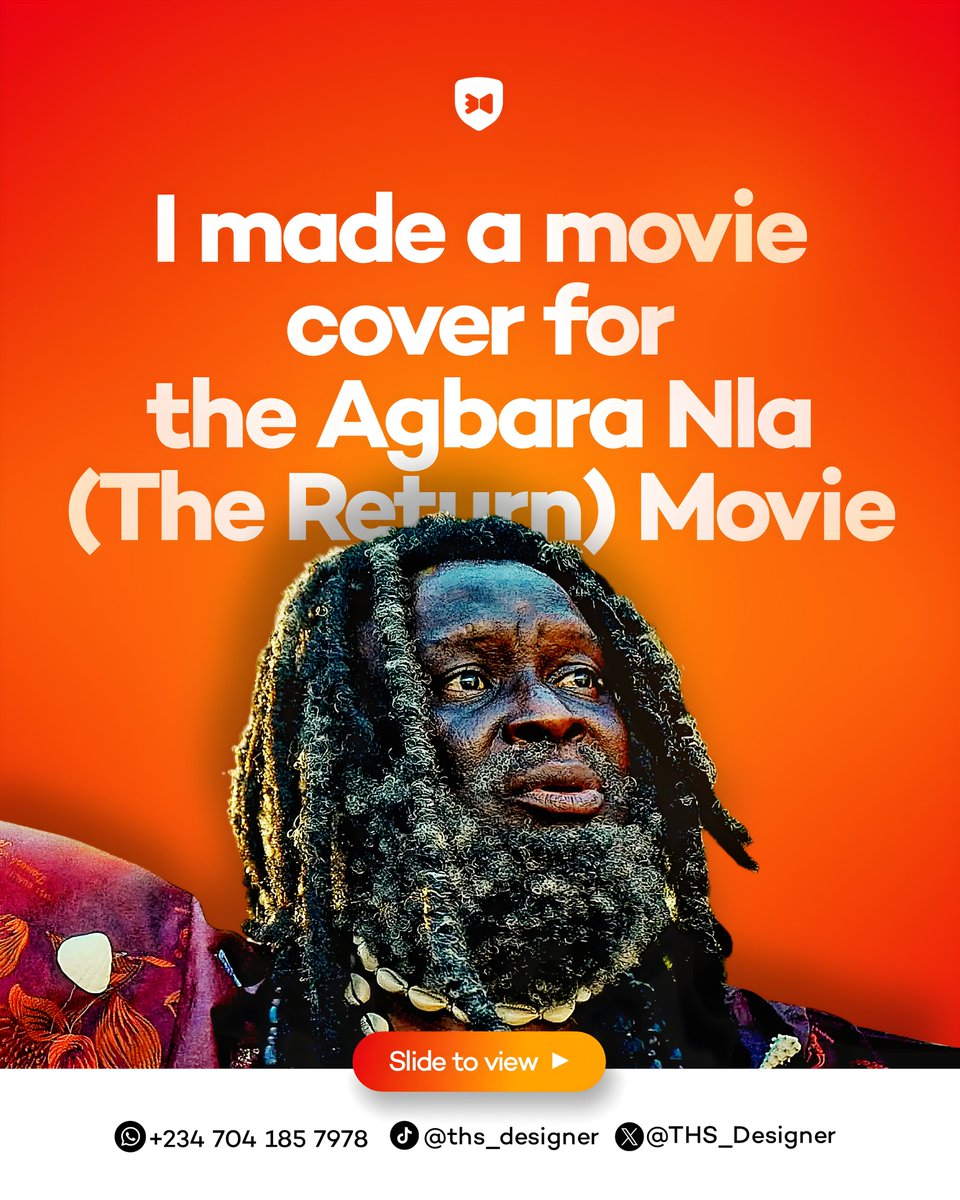 THS_Designer's tweet photo. I did a thing with Agbara Nla (The Return) Movie Cover.
The Cinemas are premiering this blockbusting, powerful movie on 1st October, 2026!🔥
#agbaranlathereturn #mountzionfilms #moviecover https://t.co/0qcRYoWhsy
