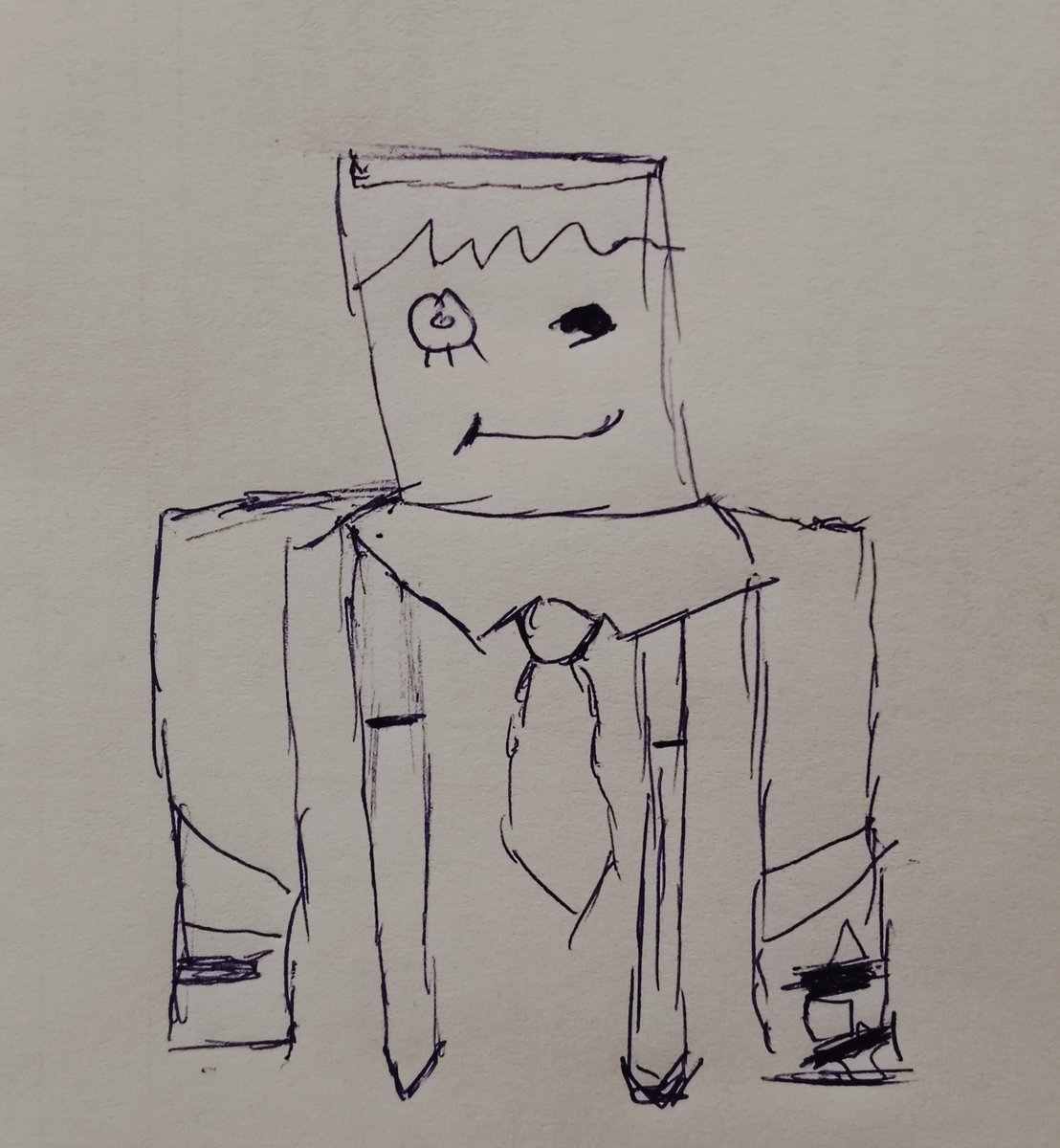 thatlittle55's tweet photo. IM GIGGLIN LOOK AT THIS HONCHO MY MOM DREW HE'S SO CUTE https://t.co/0E5GXxIBfk