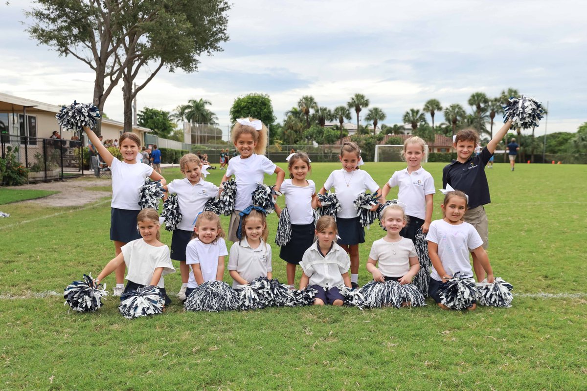 UnitySchoolFL's tweet photo. 📣 Our K-2 cheerleaders brought incredible school spirit and extra cuteness to yesterday's Flag Football game! 🏈 Through this energetic enrichment, they are learning foundational skills, building coordination, and developing teamwork. Let's go, Mustangs! 💙🧡

#UnitySchoolFL https://t.co/wTcBIz6ytf