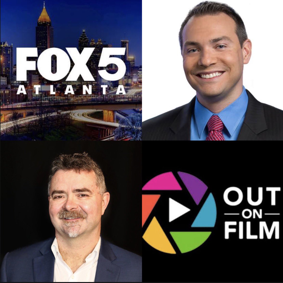 OutonFilm's tweet photo. ๐บย Tune in at 1 p.m. ET as our Festival Director, Jim Farmer, goes LIVE on @fox5atlanta with reporter Paul Milliken!ย
Theyโll be talking all things #OOF39 and celebrating the stories, films, and community that make Out On Film so special.ย
#TheWorldWeAreMaking #OOF39 https://t.co/ubneMfDk8Q