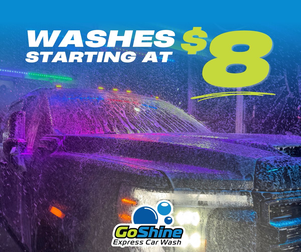goshinems's tweet photo. Affordable. Fast. Unbeatable shine. β¨
Drive in today and grab our base wash starting at just $8!
#CarWash #AutoCare #CarCleaning #BrandonMS #RidgelandMS #GluckstadtMS #OxfordMS #MadisonMS #ClintonMS https://t.co/3XOd2gf6l7