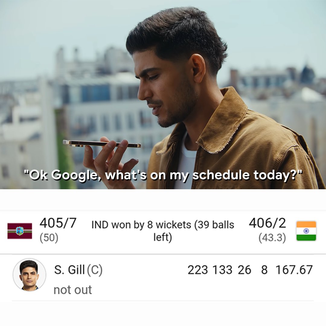 GoogleIndia's tweet photo. To-do list:

Show up ✅
Double the hundred ✅
Take your team to victory ✅ https://t.co/rjuJIIfhgP