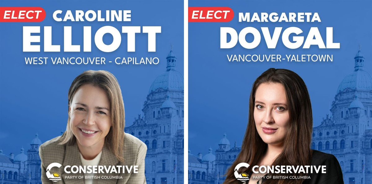 WDiminishment's tweet photo. They’re running!

The team from Without Diminishment is thrilled to share that co-founder Caroline Elliott and senior advisor Margareta Dovgal (both on editorial leave) will be on the ballot on October 24th in British Columbia.

We wish them all the best over the next 3.5 weeks. https://t.co/4T1tt7w7Q3