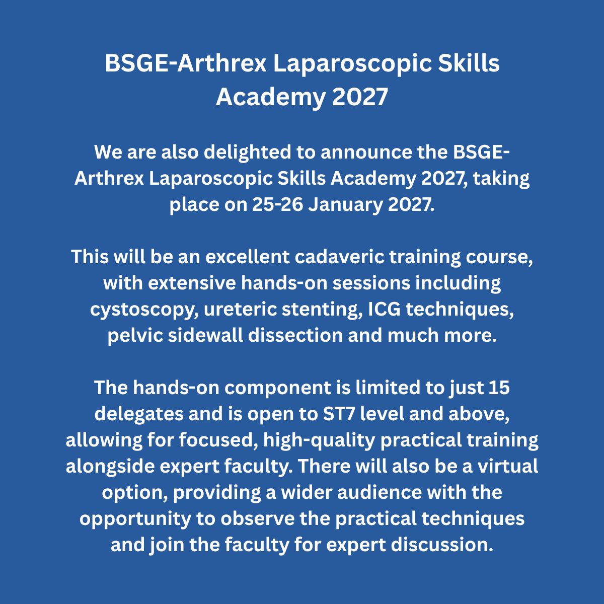 TheBSGE's tweet photo. #BSGE #PresidentUpdate #Gynaecology #Endoscopy https://t.co/LgezoWy1ov