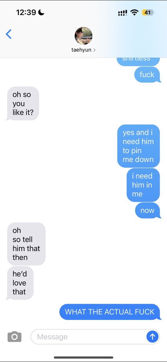 pagetaegyu's tweet photo. a one tweet #taegyu au wherein

beomgyu is just crashing out because of taehyun’s recent instagram post despite his broken phone screen. https://t.co/17eqYYqd23