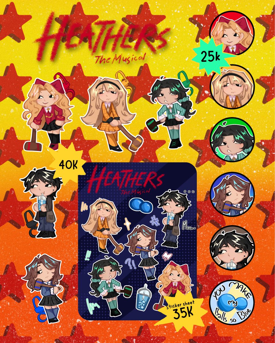 vaekaede's tweet photo. 🦈 Kaede’s CF23 PO Batch 1 ! 

🕙 PO period: 1st - 6th Oct
🌈 BOTH DAYS! Pick-up ✔️ Mail after cf! 
🦆 PO &amp; OTS available !
🎵 Booth: Undentified Magic Seals N32-33

https://t.co/wblPifvaMW…

Musicals (heathers, mean girls, rtc), House MD, PASWG 

#cf23 #CF23catalog https://t.co/fxtMj9iJuM