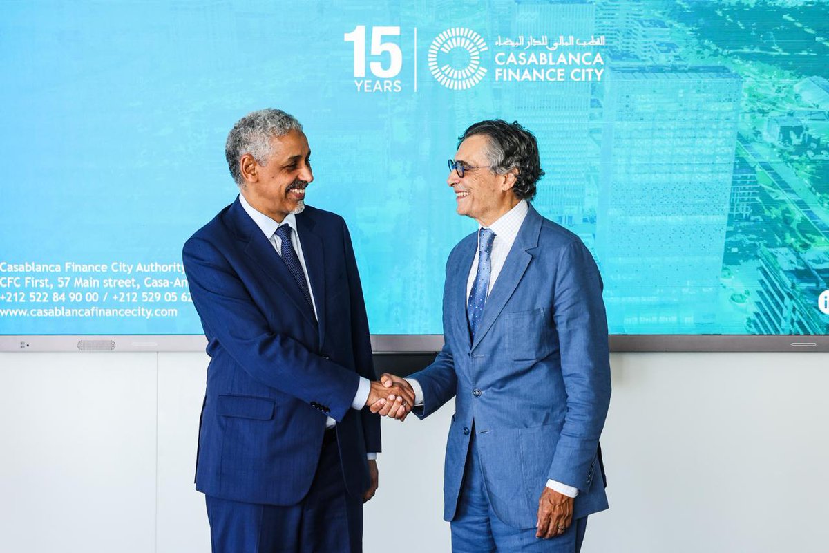 AfDB_Group's tweet photo. “The New African Financial Architecture for Development (#NAFAD) is a particularly interesting initiative. Our vocation is African, and we want to deepen our partnership around regional integration to advance the African Continental Free Trade Area (#AfCFTA). The @AfDB_Group is a major partner.” - Saïd Ibrahimi, CEO of @CasaFinanceCity. #AfDBinMorocco