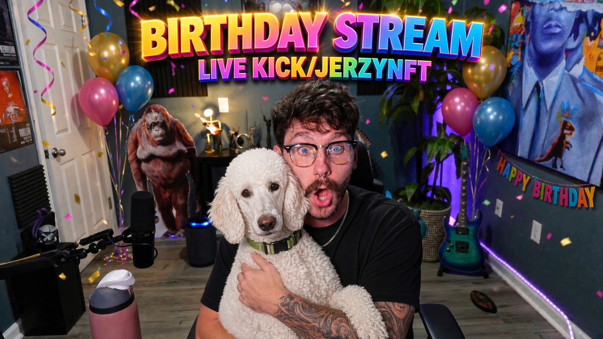 JerzyNFT's tweet photo. SO MANY CRAZY BIRTHDAY WISHES TODAY!!

THANK YOU EVERYONE 🫶🏼

WE WILL BE LIVE IN A FEW HOURS GIVING BACK THE ENTIRE STREAM

TURN ON NOTIFICATIONS AND LOCK IN YOUR solana:So11111111111111111111111111111111111111112 WALLETS 👇 https://t.co/7sAmcO8Uzf