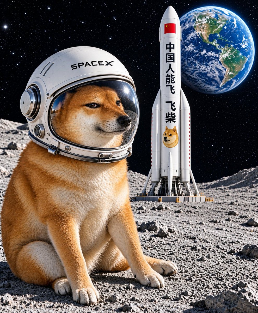 Brypto_69's tweet photo. 中国人能飞。
小狗也能飞。

他们上火箭。
柴犬也要上。

飞柴 / 中国人能飞
$飞柴 https://t.co/lqQHmyuGCy