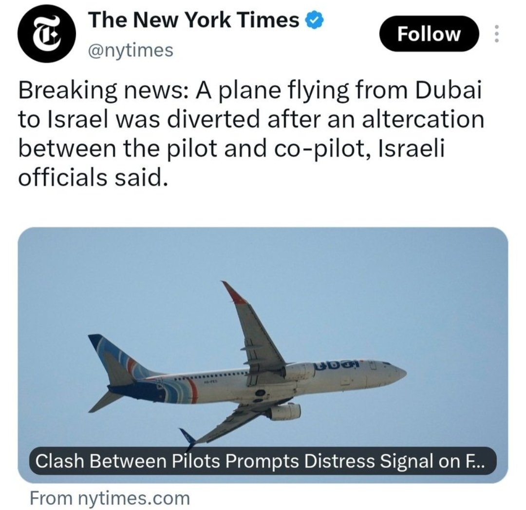RShivshankar's tweet photo. THE LENGTHS SOME WESTERN MEDIA GO TO BURYING THE THREAT OF ISLAMIST TERROR.

A stabbing in the cockpit with a view to hijacking and possibly crashing a jet with 180+ passengers and at least 160 Israelis is described as an "altercation". https://t.co/Ten9j6m7oN