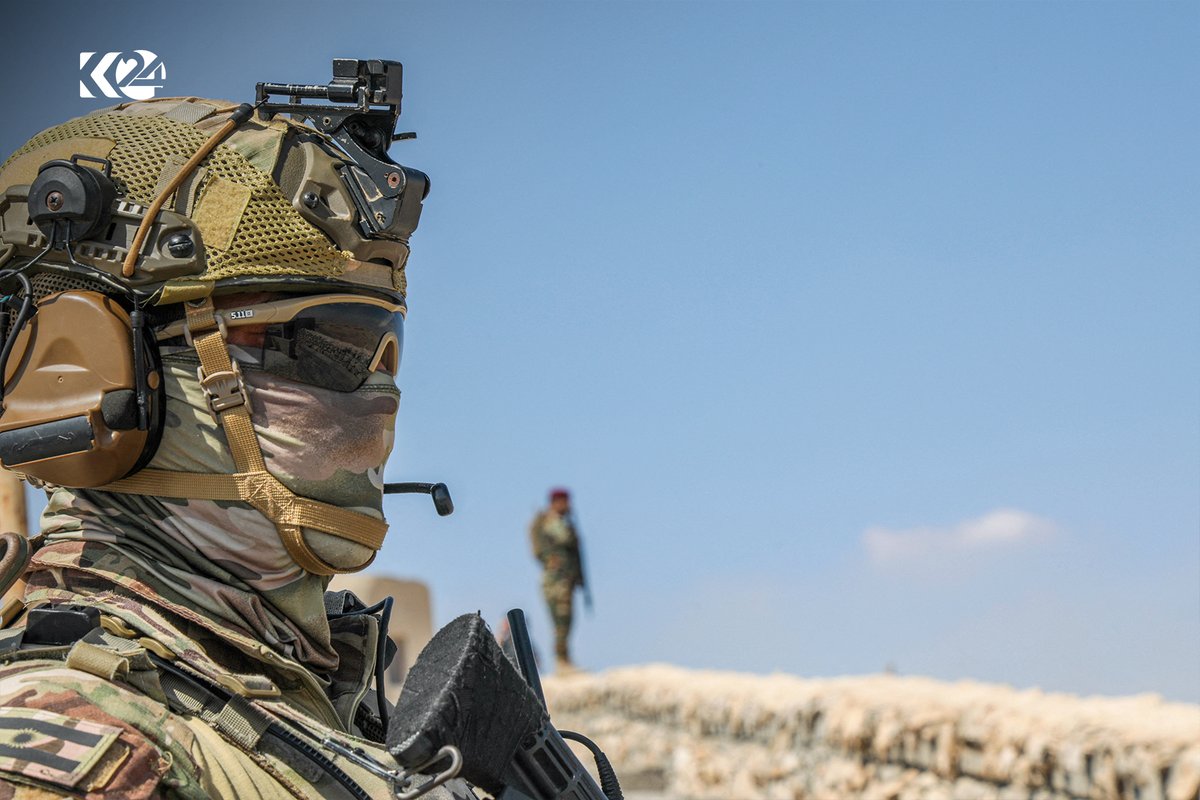 K24English's tweet photo. Peshmerga Forces Guard Fortified Peaks of Mount Qarachokh South of Erbil

From the fortified peaks of Qarachogh Mountain south of Erbil, Peshmerga forces stand guard at their forward positions, monitoring a developing security landscape approaching Iraq.

📷 Photo: SAFIN HAMID/ Agence France-Presse (AFP)