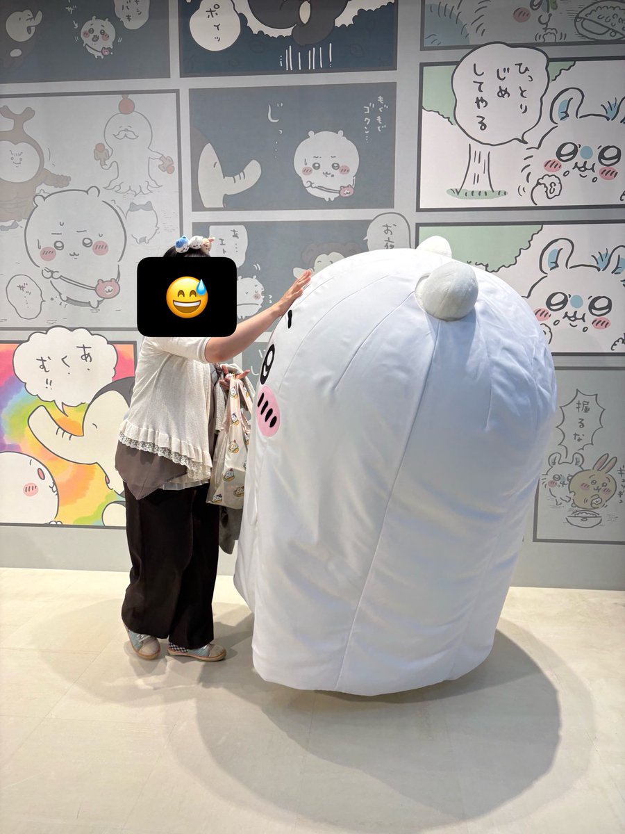 monkichi_4126's tweet photo. グリーティング
最初ハチウサだったけど、ハチはお時間になってしまって帰っちゃって🥹入れ替わりでちいが出てきてくれました😊ぼっち参戦故荷物いっぱいで恥ずい😳お化けバージョンでウサもちいちゃん色に👻笑  コーフンして頭ボンボンしちゃってごめんね🙏2人とも💦 https://t.co/QUA5LtdijD