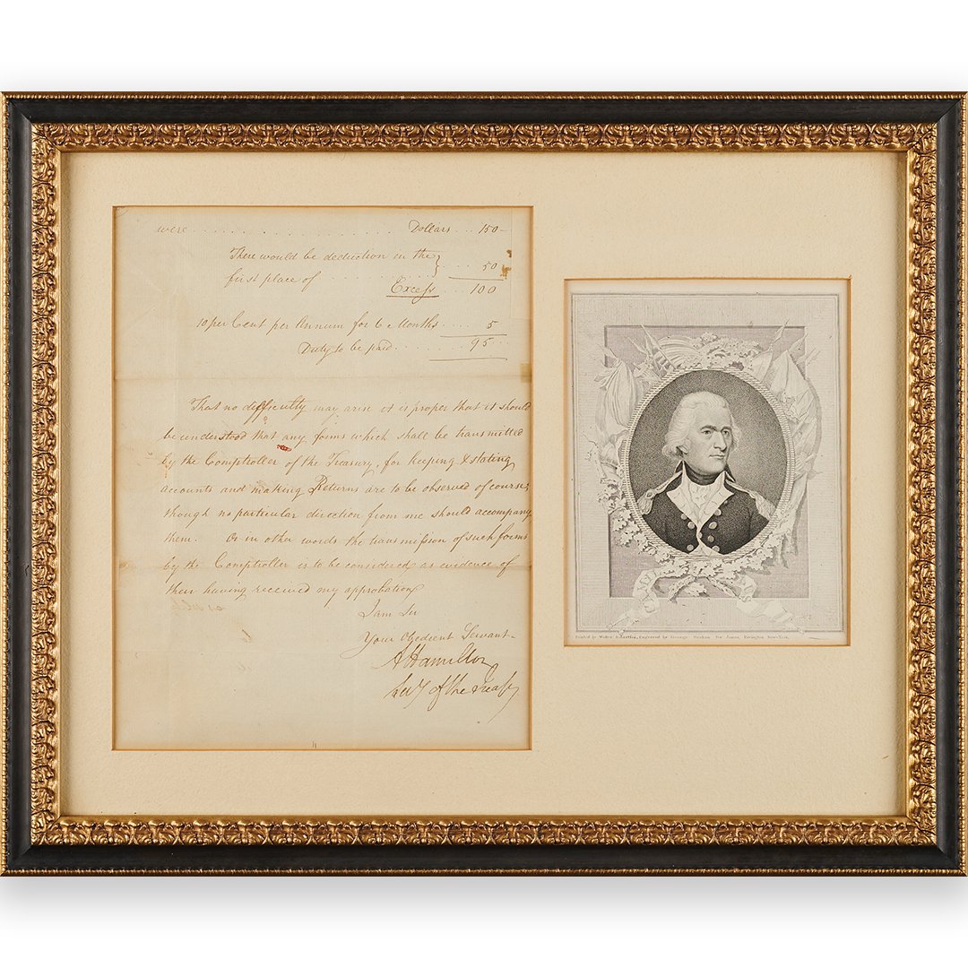RRAuction's tweet photo. Alexander Hamilton, 1790: “Just to clarify…”

Months into leading the new Treasury Department, Hamilton sent this signed circular explaining how customs officers should calculate a 10% prompt-payment discount.

Even Founding Fathers had to send follow-up memos.

At @RRAuction: https://t.co/hWFRZmgbMD

#AlexanderHamilton #AmericanHistory #FoundingFathers