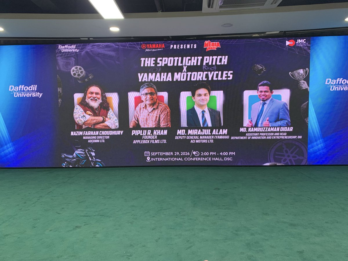 BDNSMedia's tweet photo. The Shoglight Pitch
X
Yamaha Motorcycles
 #jmcmediabuz2026
@MoJoJamil
Yamaha Present https://t.co/WKXY8sszWP